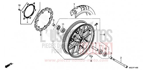FRONT WHEEL CB500XAF de 2015